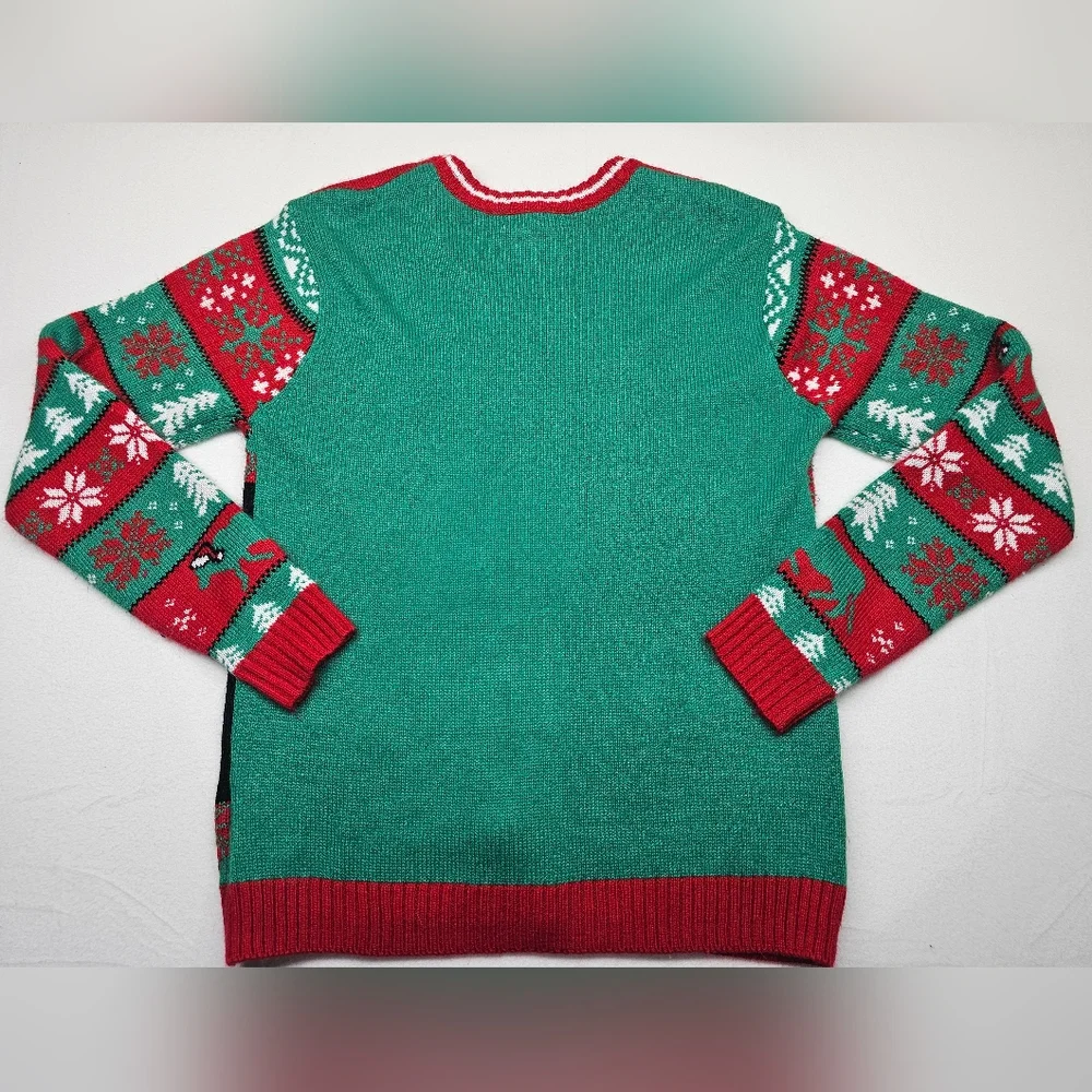 Ugly Christmas Sweater Celebrate Together‎ Mens M Cow